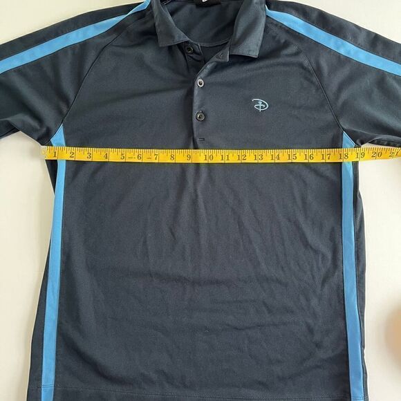 Disney Parks Nike Fit Dry Boys Short Sleeve Golf Polo Navy Blue Size Large 14-16 - Picture 5 of 11